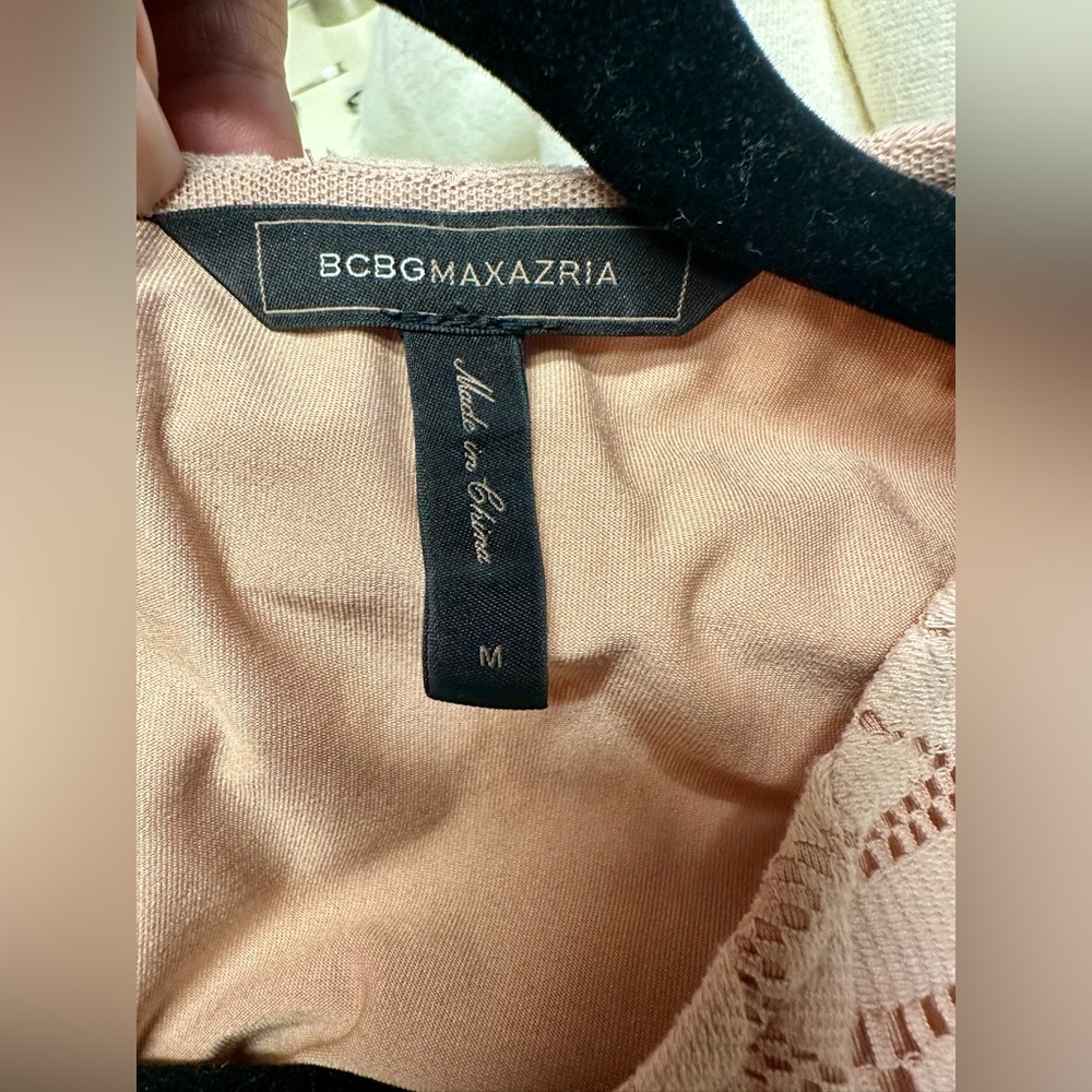 Bcbgmaxazria Blush Patterned Blouse - image 3
